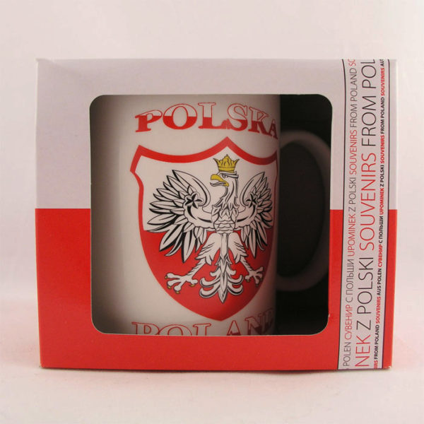 Kubek biały godło-0