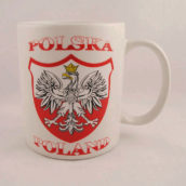 Kubek biały godło-335