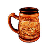 Kufel gliniany 0,5 Polska-2346