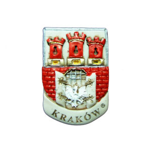 Magnes z żywicy herb Krakowa kolor-0