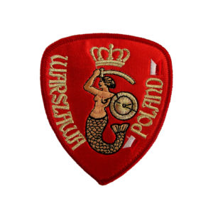 Naszywka haftowana herb Warszawy Poland-0
