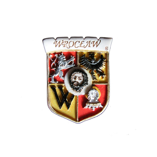 Magnes z żywicy Wrocław herb kolor-0