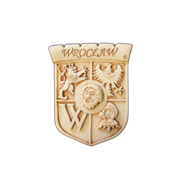 Magnes z żywicy Wrocław herb sepia-0