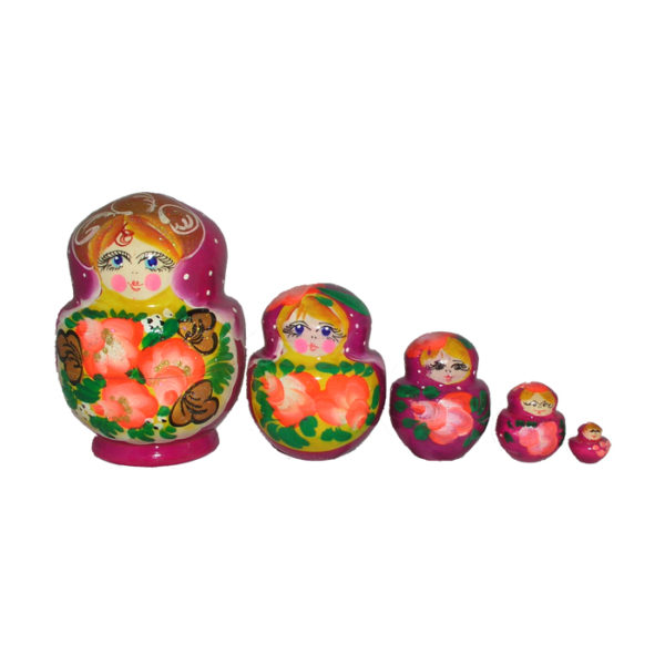 Matrioszka pękata pięcioelementowa-0