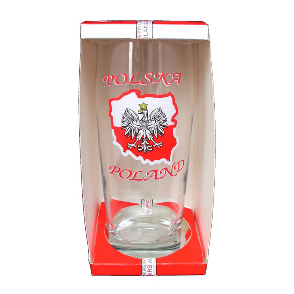 Szklanka do piwa orzeł na mapie-0
