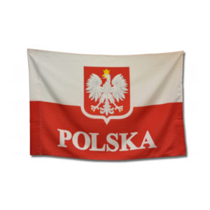 Flaga 60/90 z godłem-0