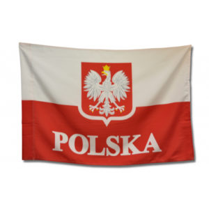 Flaga 90/150 z godłem-0