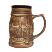 Kufel gliniany 0,8 Kraków Barbakan-0