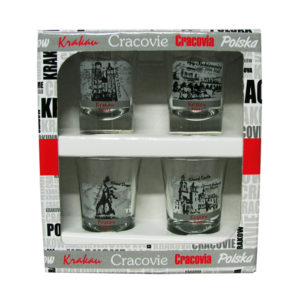 Komplet kieliszków z grafiką Kraków-0
