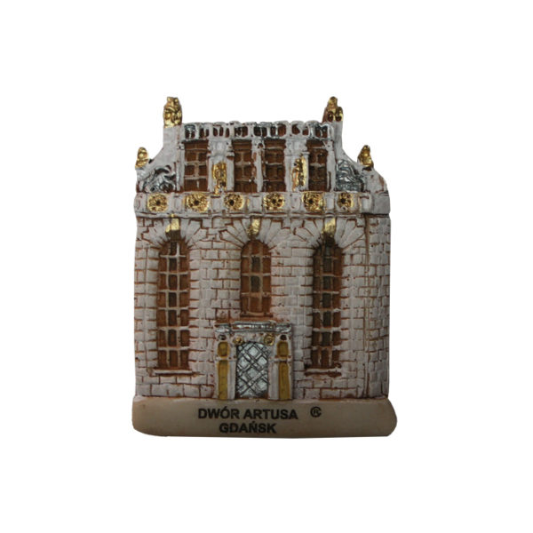 Magnes z żywicy gdański Dwór Artusa kolor-0