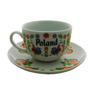 Filiżanka folk koguty-0