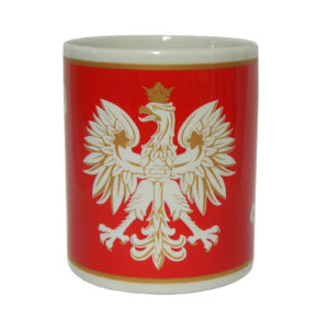 Kubek czerwony Polska-0