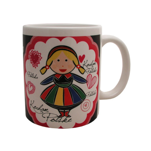 Kubek folk z dziewczynką-0