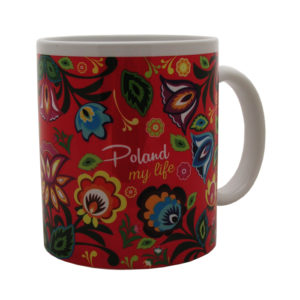 Kubek folk malinowy-0