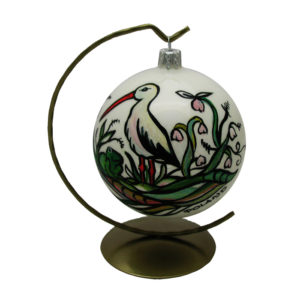 Ozdoba choinkowa folk bocian-0