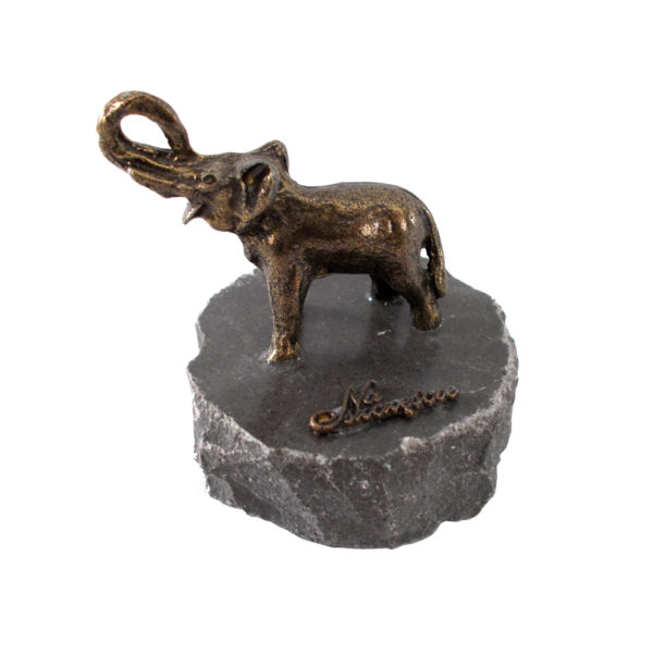 Słoń na kamieniu-0