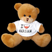 Pluszowy miś Warsaw duży-5387