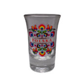 Kieliszek folk z kogutami-5650