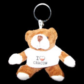 Brelok pluszowy miś Cracow -5527