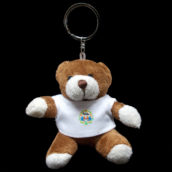 Brelok pluszowy miś Folk koguty-5552