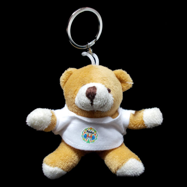 Brelok pluszowy miś Folk koguty-0