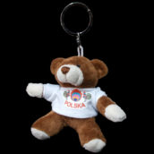 Brelok pluszowy miś Polska koguty-5560