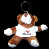 Brelok pluszowy miś Kraków -5531
