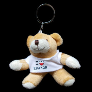 Brelok pluszowy miś Kraków -0