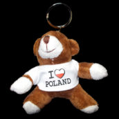 Brelok pluszowy miś Poland -5542