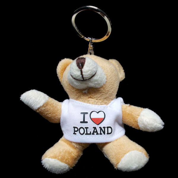 Brelok pluszowy miś Poland -0