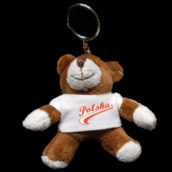 Brelok pluszowy miś Polska -5550