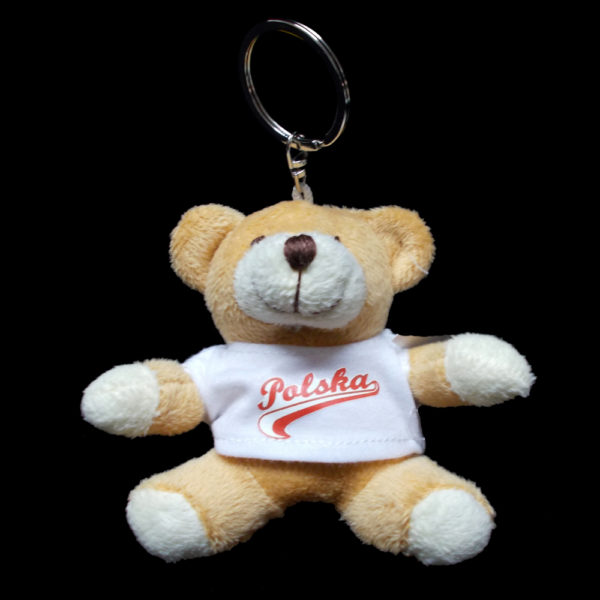 Brelok pluszowy miś Polska -0