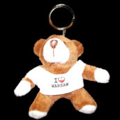 Brelok pluszowy miś Warsaw -5535