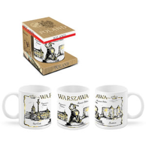 Kubek ceramiczny Warszawa w opakowaniu -0