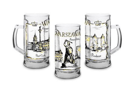 Kufel 0,3 szklany Warszawa-0