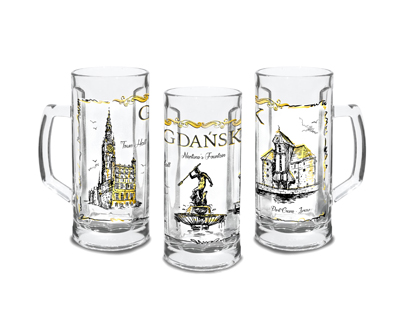 Kufel 0,3 szklany Gdańsk-0