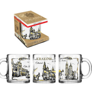 Kubek szklany Kraków w opakowaniu -0