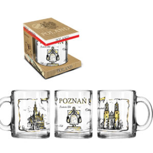 Kubek szklany Poznań w opakowaniu -0