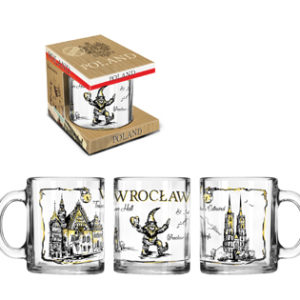 Kubek szklany Wrocław w opakowaniu -0