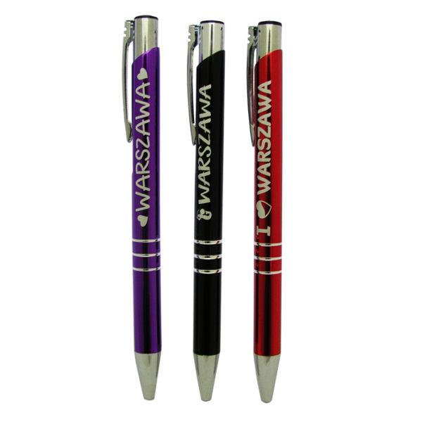Metalowy długopis grawerowany Warszawa-0
