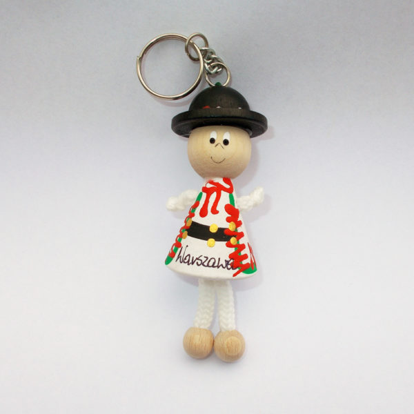 Brelok drewniany Warszawa-0