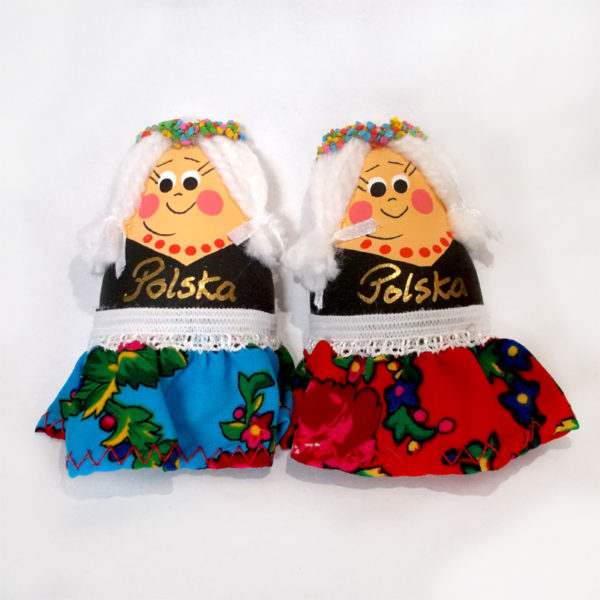 Lalka drewniana magnes Polska-0