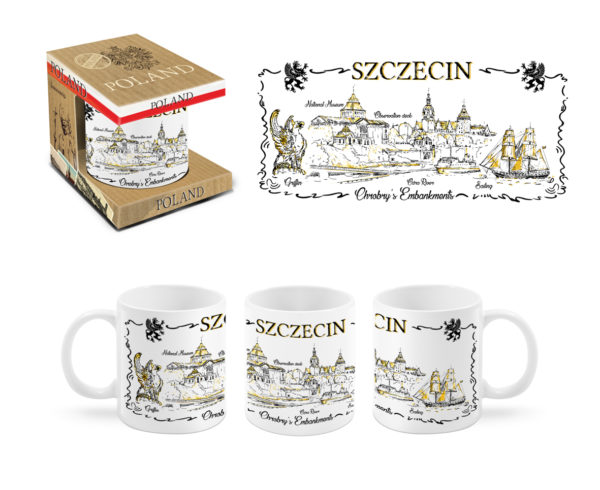 Kubek ceramiczny Szczecin w opakowaniu -0